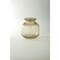 CC Home Furnishings 8" Ivory Dot Pattern Embossed Glass Bud Vase
